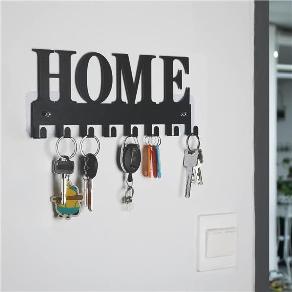 Key Holder for Wall, Nail-Free Key Holder, Key Rack Key Holder Wall Mounted - Picture 3 of 6